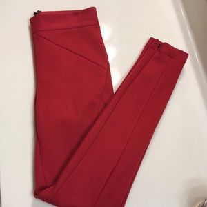 Robert Rodriguez Red High Waisted Pants Size 2